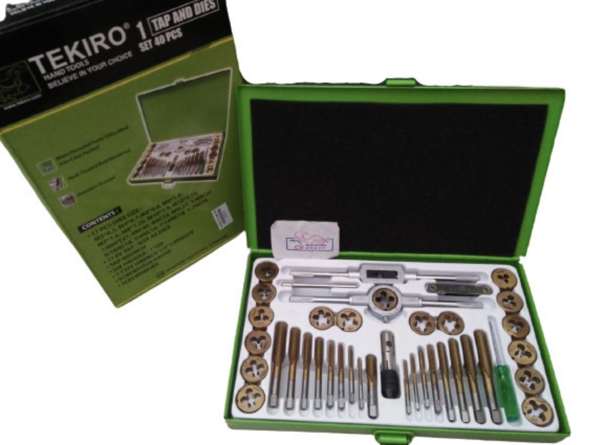 TEKIRO TAP AND DIES 40 PCS / HAND TAP DAN SENAI 1 SET Lazada Indonesia