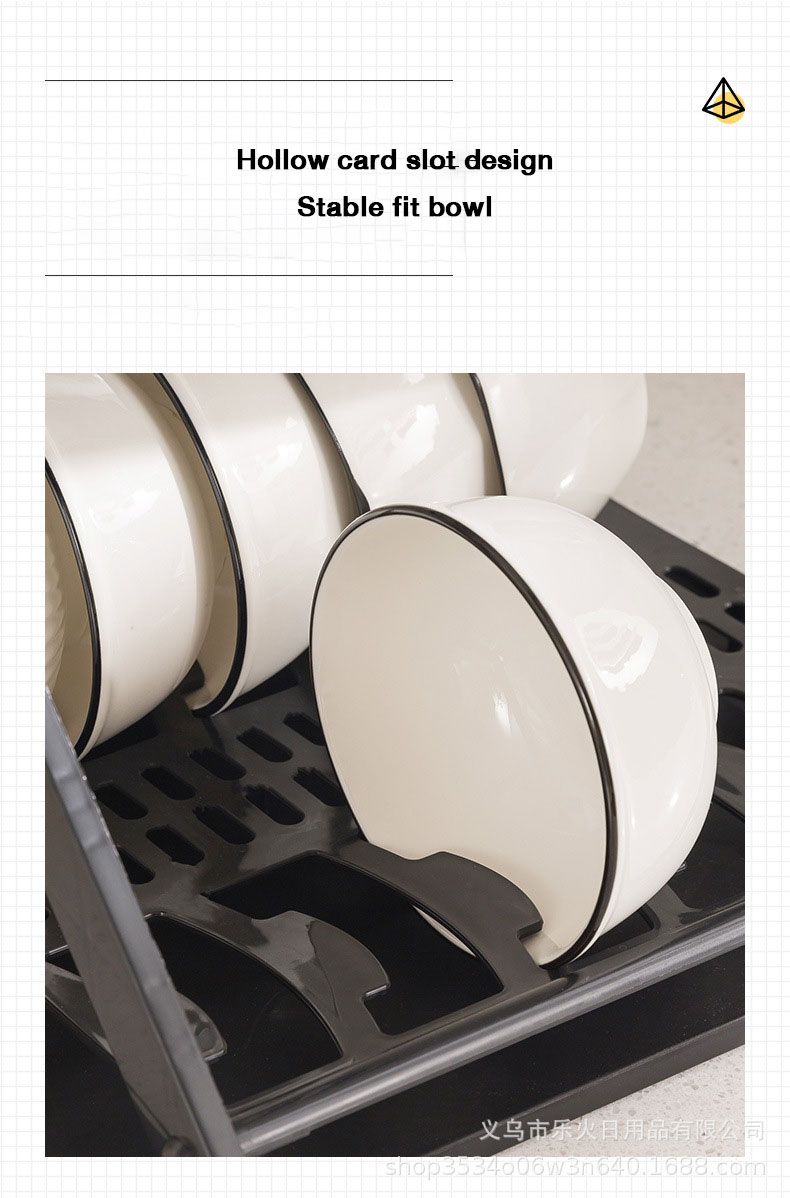 X-shaped plastic dish rack kitchen double shelf household dish drain rack multifunctional dish storage rack Save space