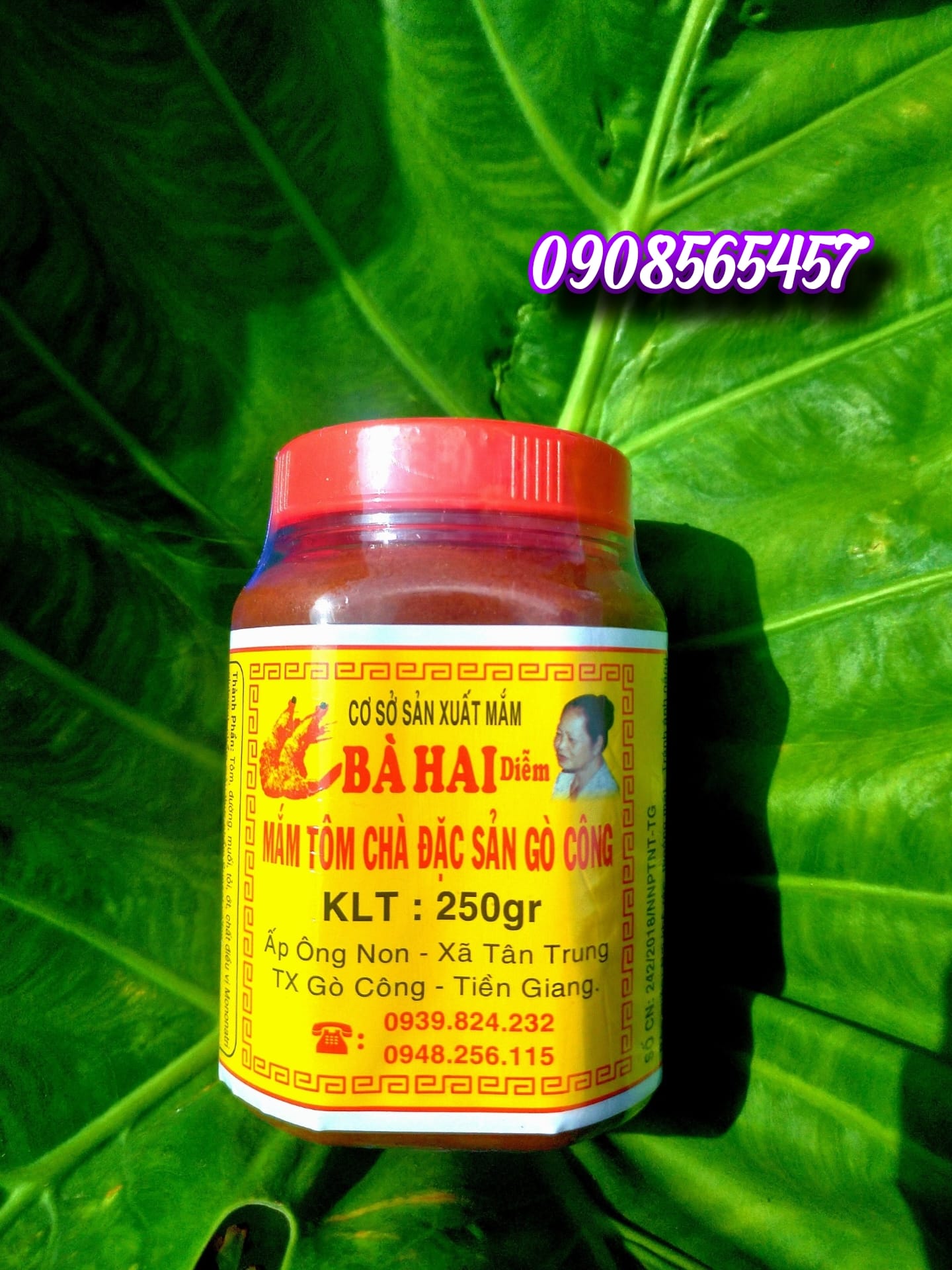 MẮM TÔM CHÀ BÀ HAI DIỄM ĐẶC SẢN GÒ CÔNG (hủ 250g)