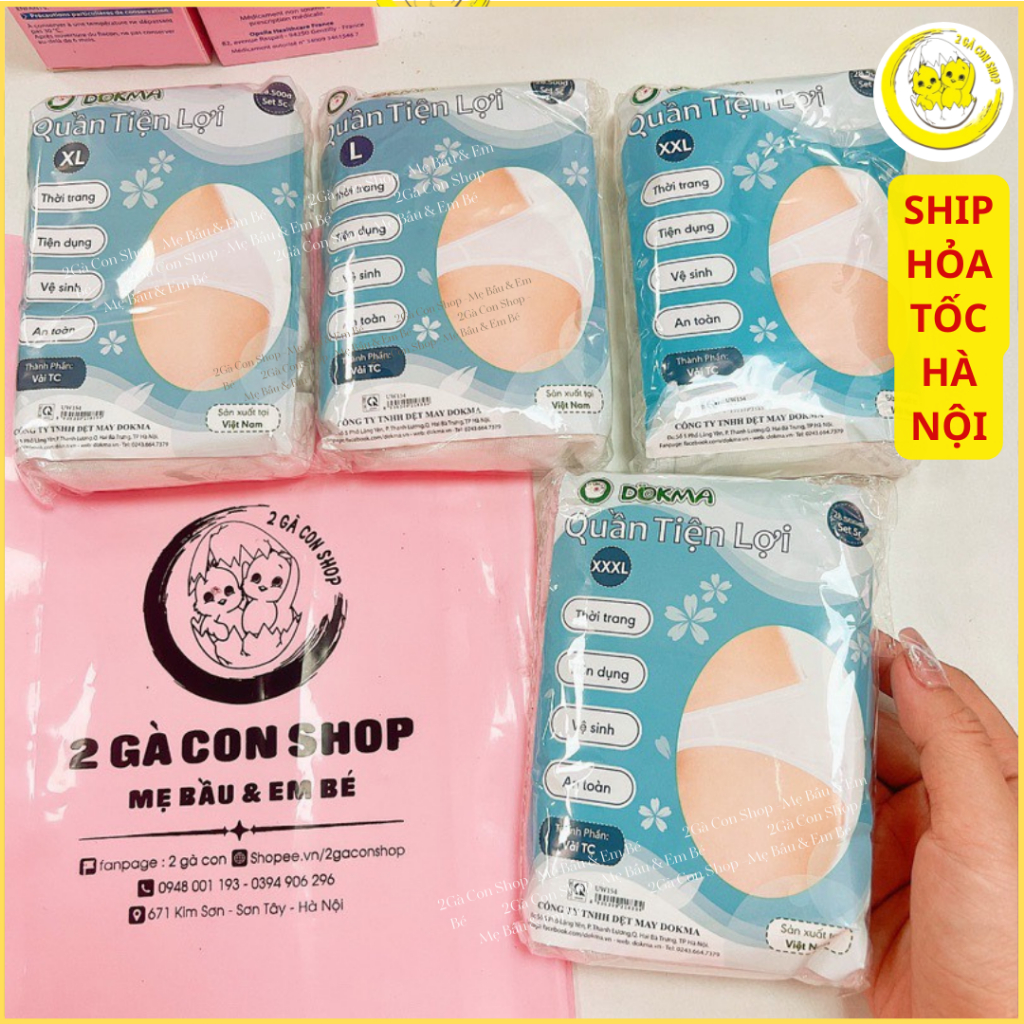 Quần lót vải dùng 1 lần Dokma-set 5c