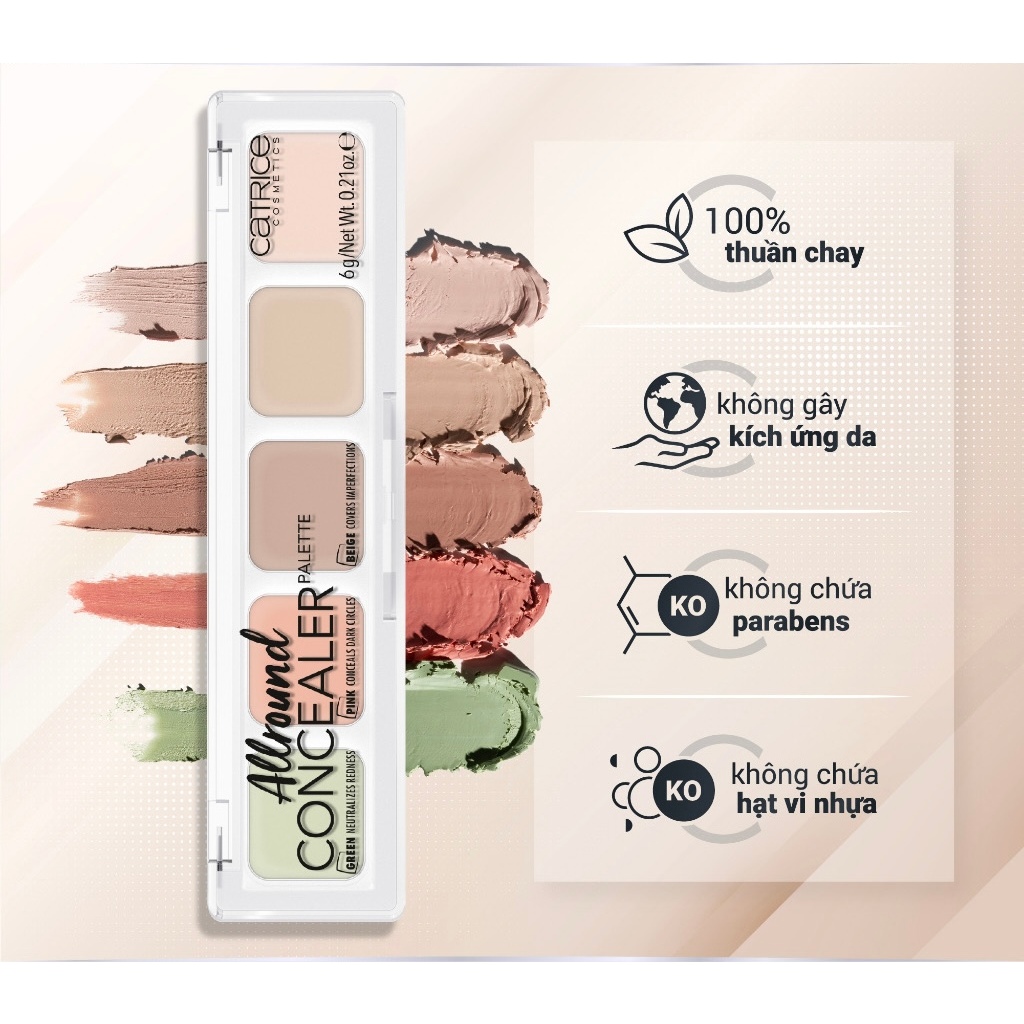 Kem lót Catrice Allround Concealer Palette 6g