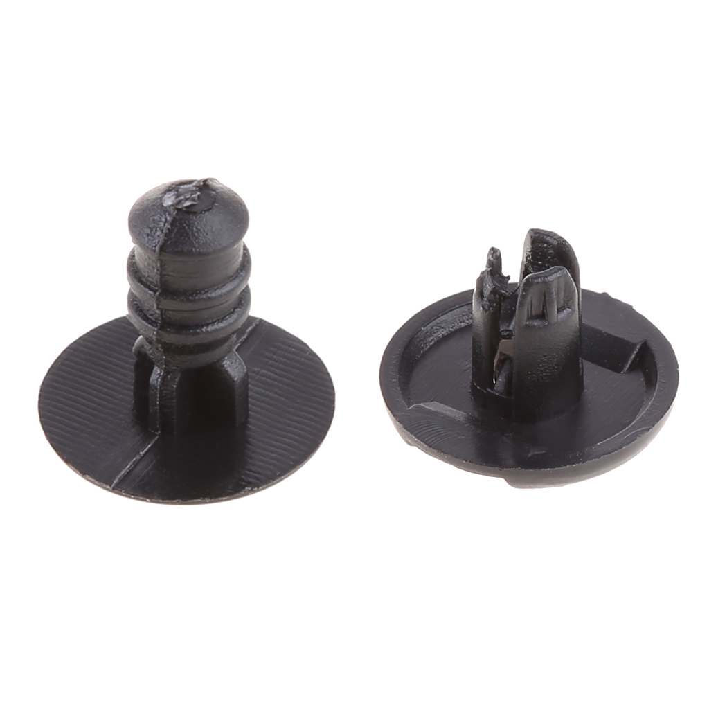10 cái Nylon TRIM Board vòng bảo vệ pa nô Clip ốc vít đinh tán màu đen cho