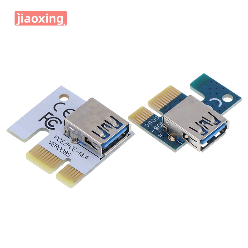 jiaoxing USB 3.0 PCI-E 1X to 16X Extension Cable Mining PCI-E Extended Line Card Adapter