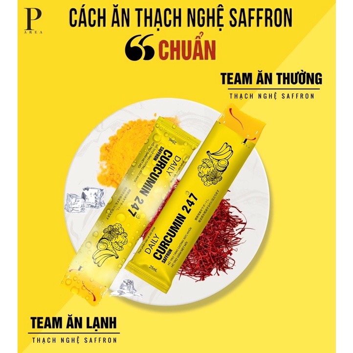 Thạch nghệ Saffron 247 vị chuối Nhật Bản