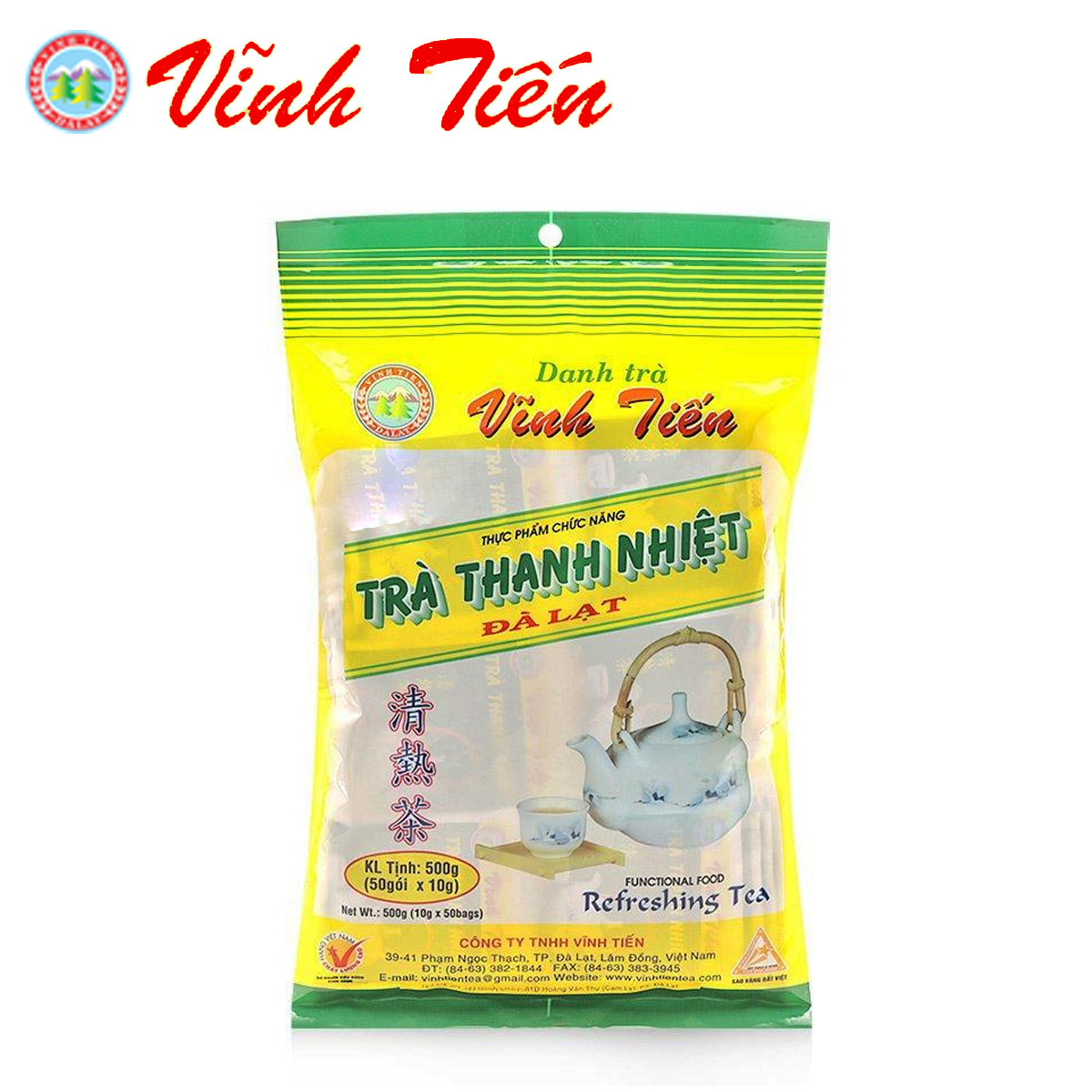 Trà thanh nhiệt refreshing tea bag vĩnh tiến