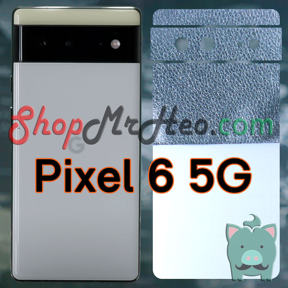 Skin Dán Mặt Sau Lưng Vân 3D Google Pixel 6 Pro - Pixel 6 5G (Carbon, Hình Hộp, Nhám, Vân Da)