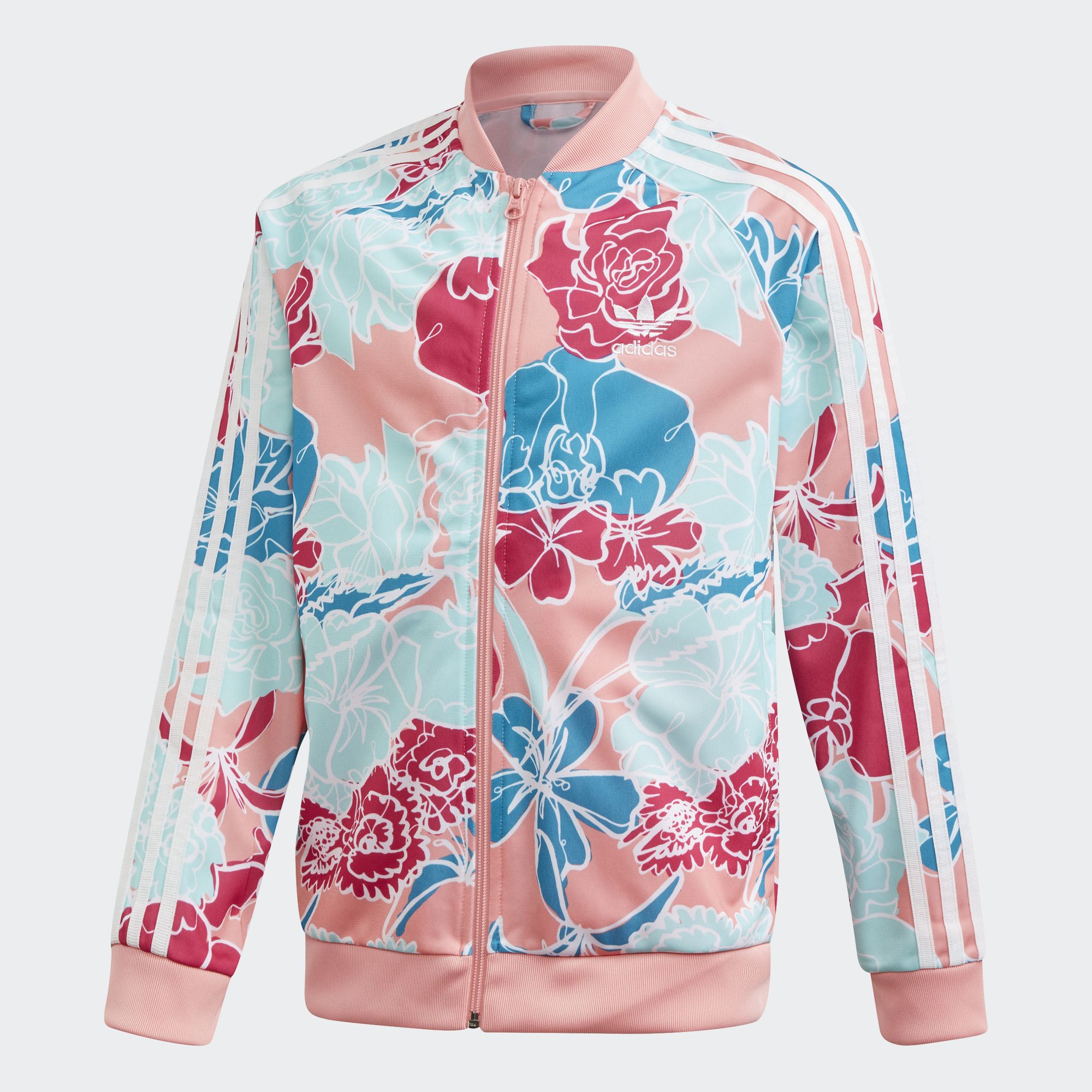 girls adidas track top