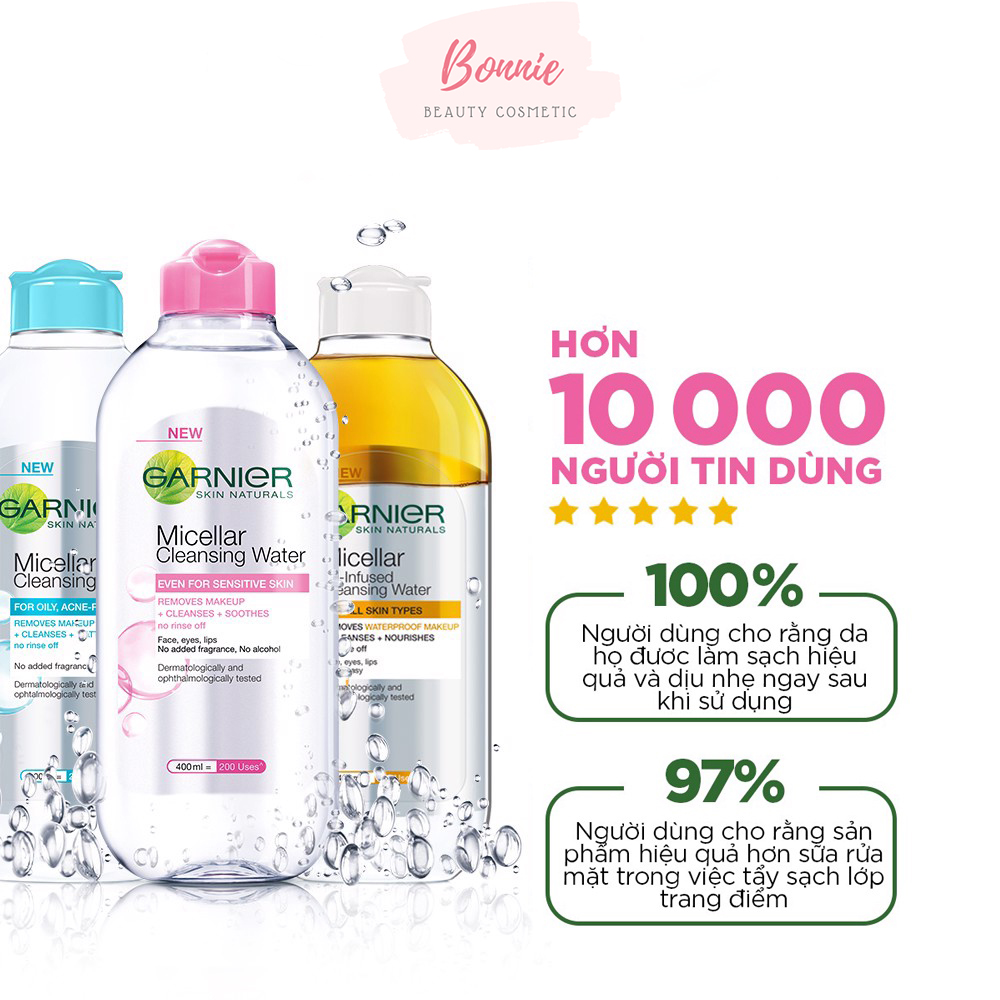 Nước tẩy trang Garnier Micellar Cleasing Water