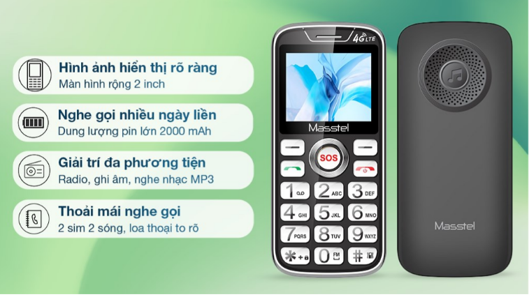 [Nhập RS0722 giảm 30k cho đơn 99k]Masstel Fami 60