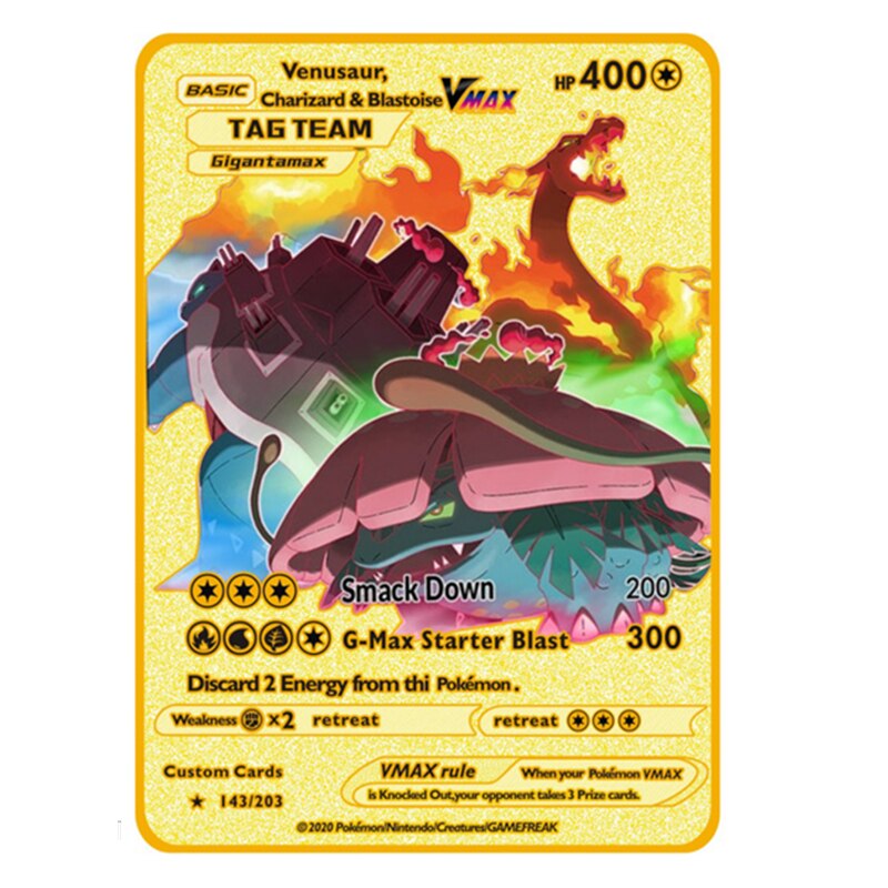 Giratina V Pokemon Metal Cards DIY 10000 Point Arceus Vmax Lugia