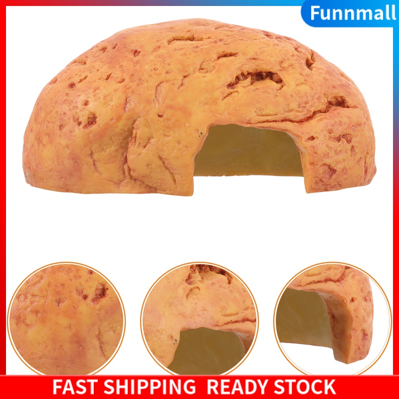 Funnmall phỏng Hang động hang động Hang bò nhỏ nhựa Hang Hang Rùa Nền tảng Basking trí xe tăng bò sát