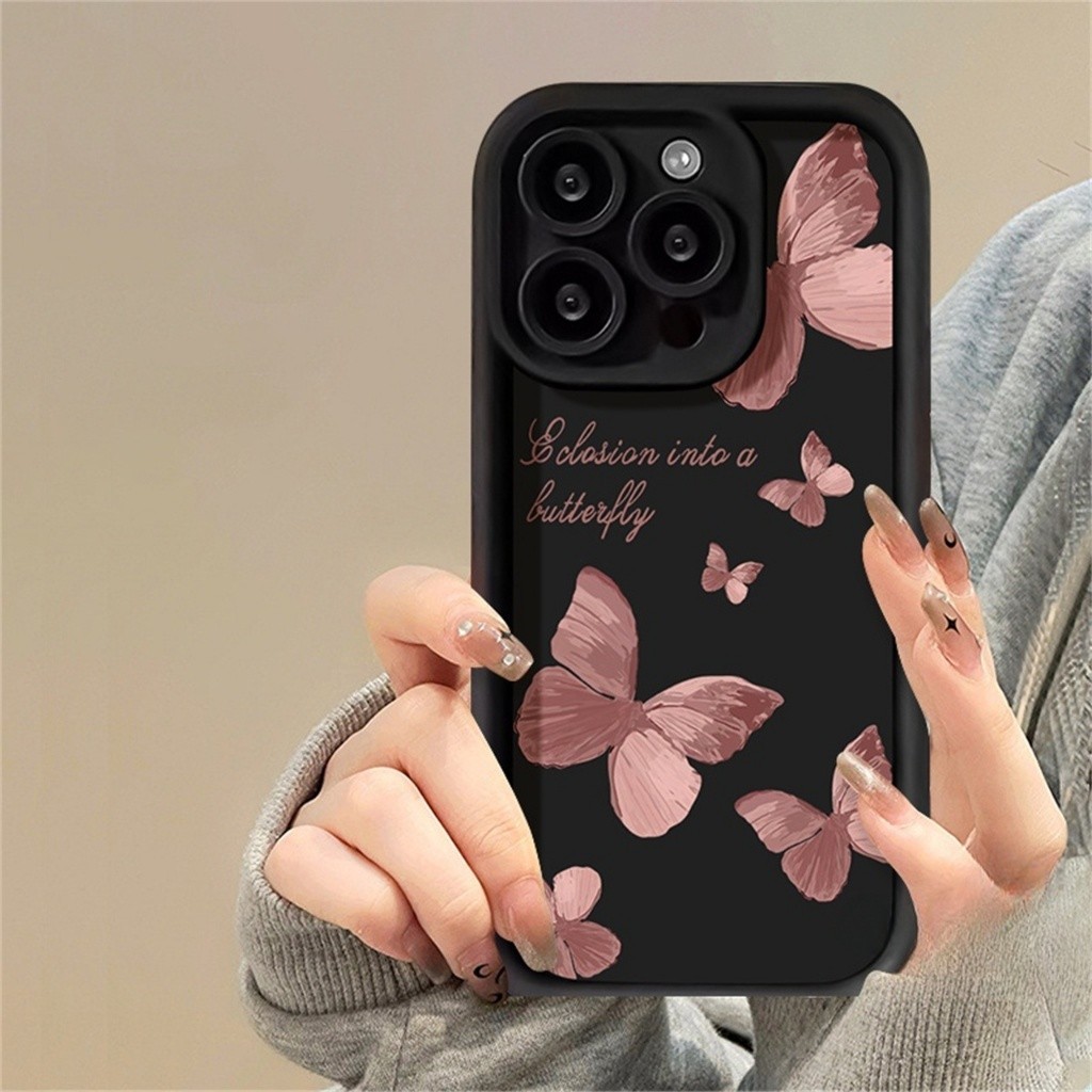 Phone Case Butterfly For Iphone 11 12 13 14 15 Pro Casing Silicone Xr Xs Max 7 8 Plus 11Pro 13Plus_voghion.com