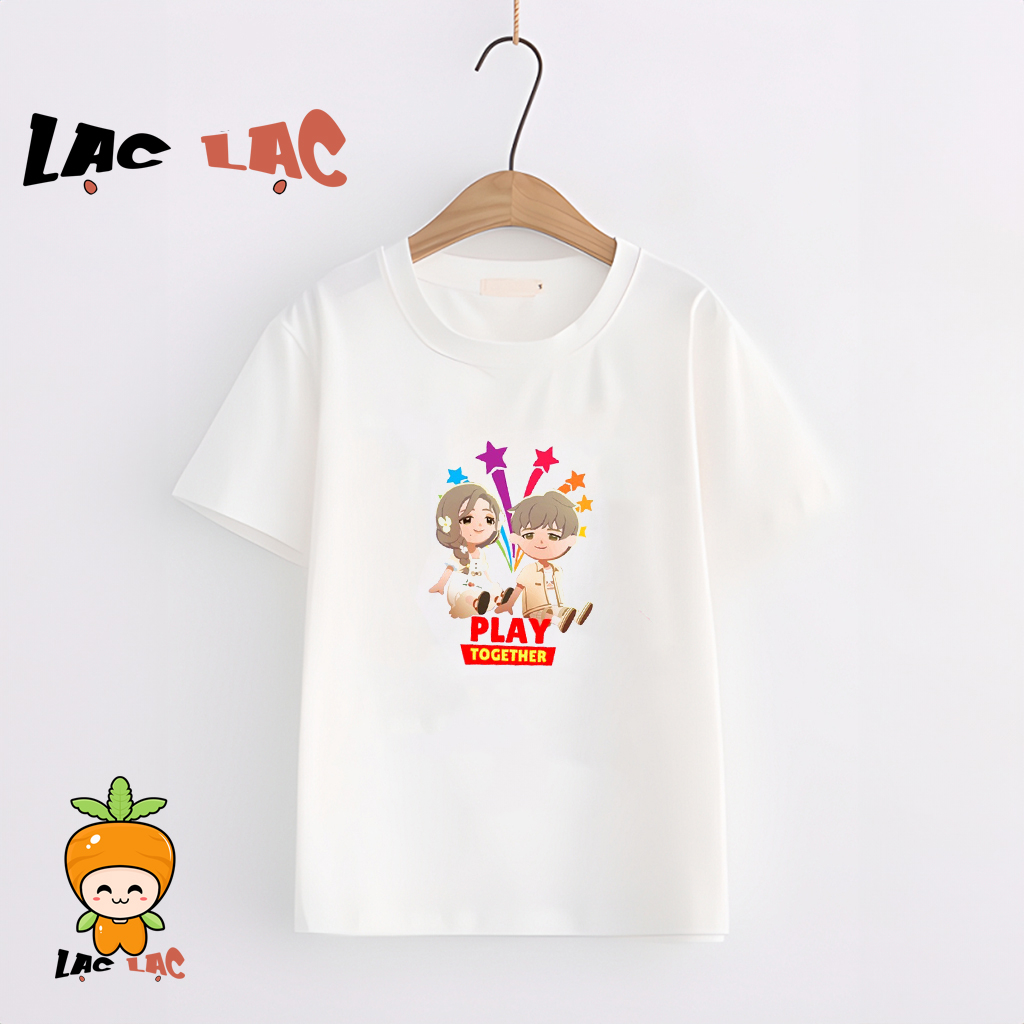 Áo thun cộc tay cho bé in hình nhân vật trong Play Together cực hot
