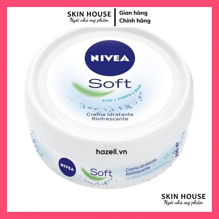 Kem dưỡng ẩm làm mềm da Nivea Soft của Đức 200ml