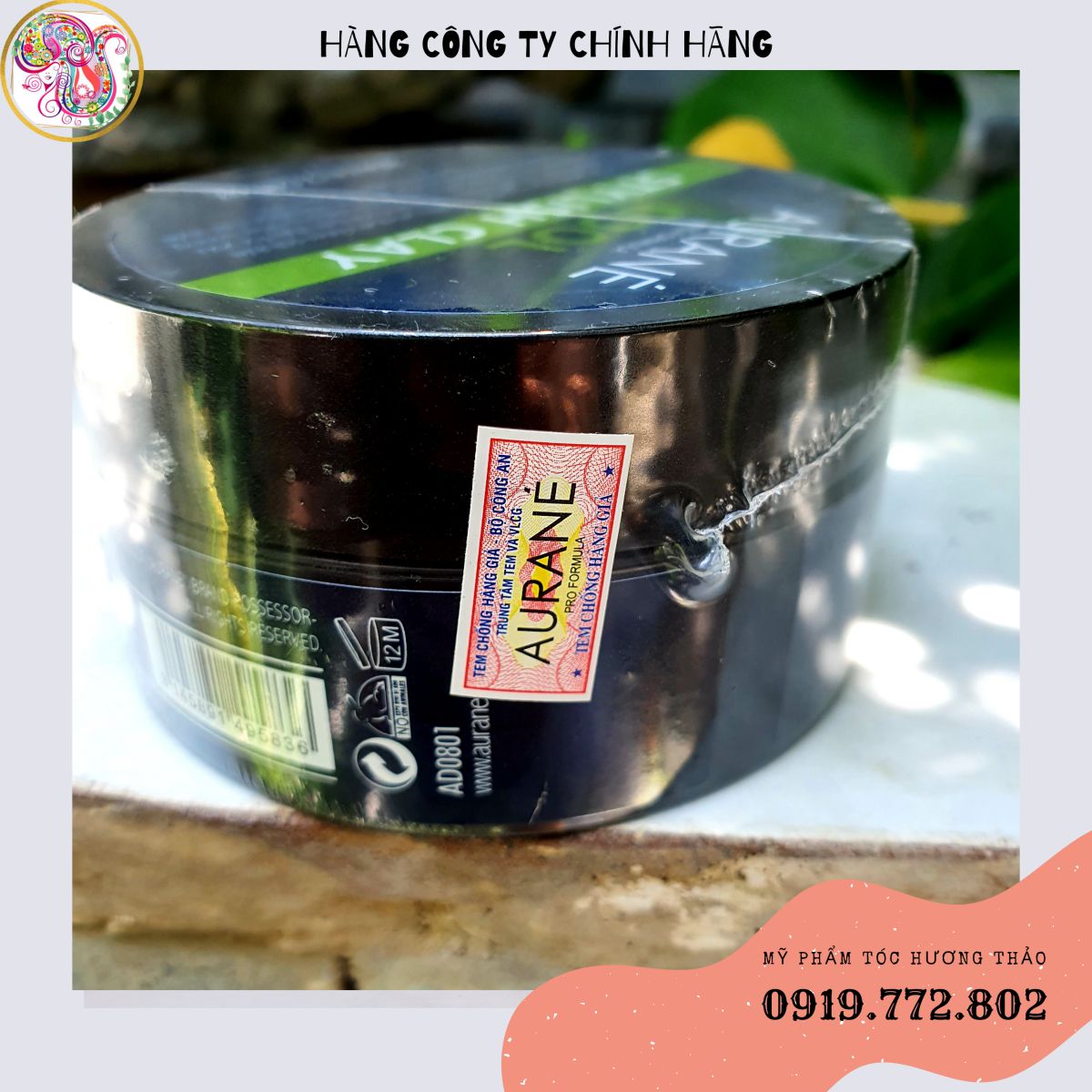(AURANÉ - Có Video) WAX TẠO KIỂU TÓC CỨNG AURANE COOL STYLISH CLAY 80ML