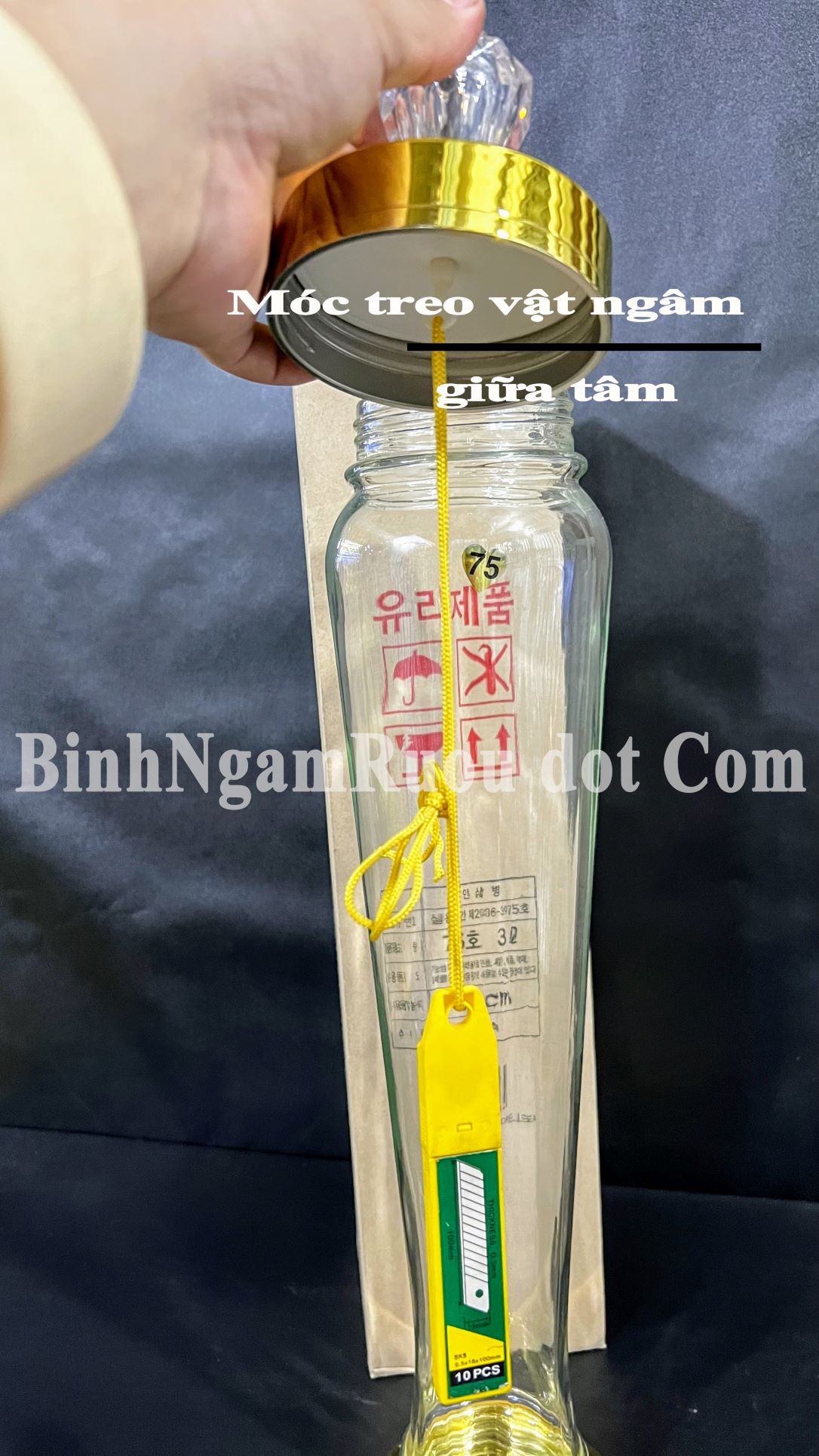 Bình Thuỷ Tinh Hàn Quốc Yongcheon NO.75 3 Lít