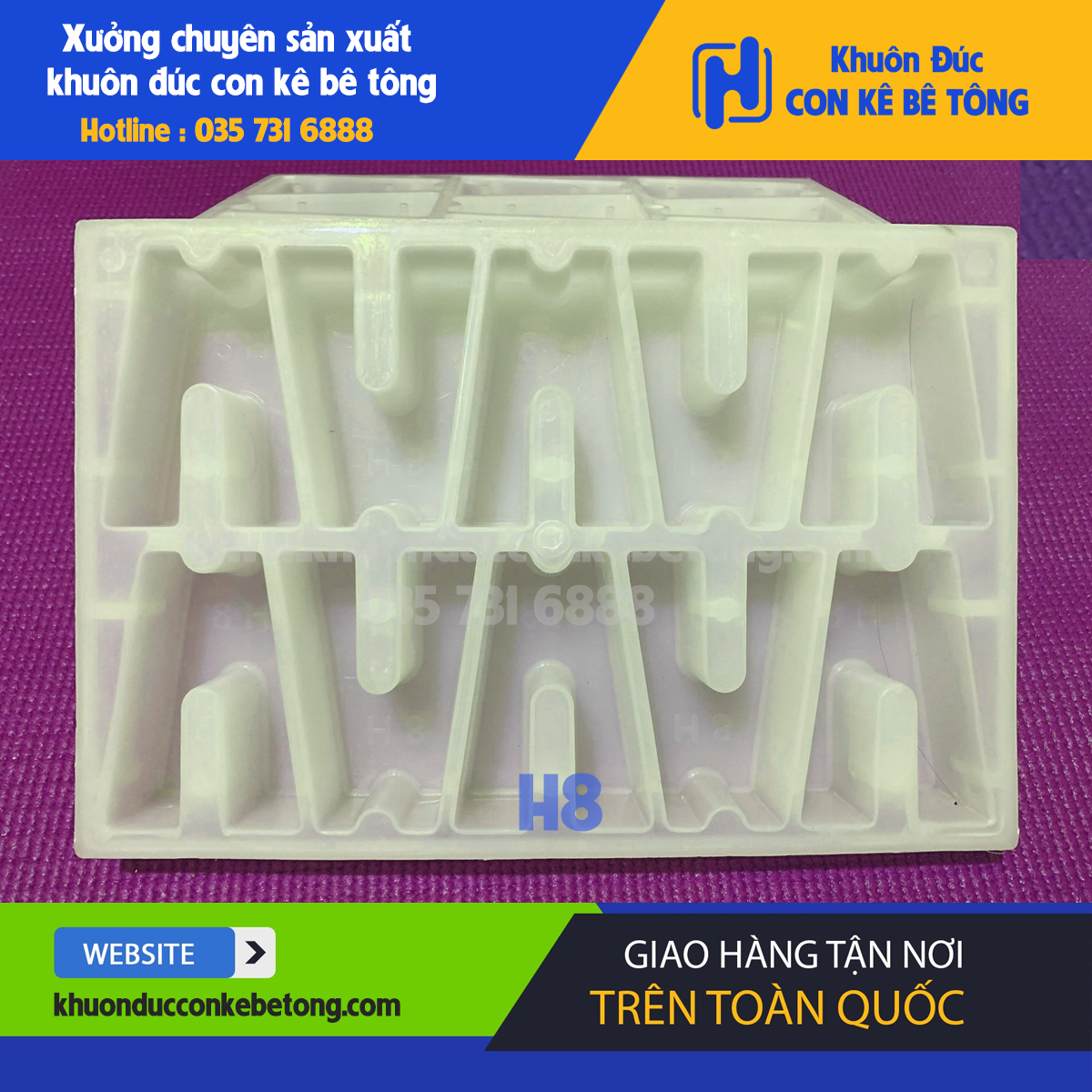 KHUÔN ĐÚC CON KÊ BÊ TÔNG DẦM SÀN H7