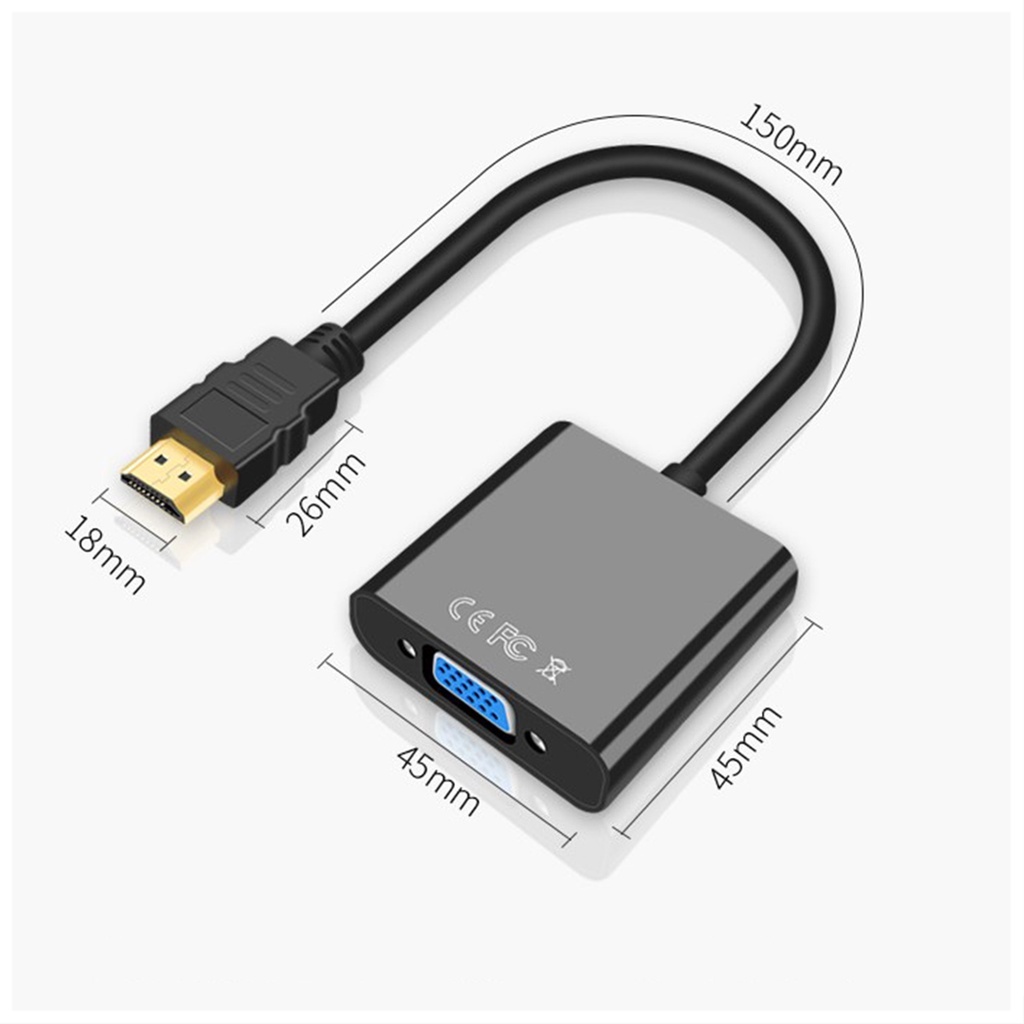 Cáp chuyển đổi hdmi thành vga, cáp hdmi đến vga, cáp hdmi đến vga, dây máy chiếu, dây có âm thanh