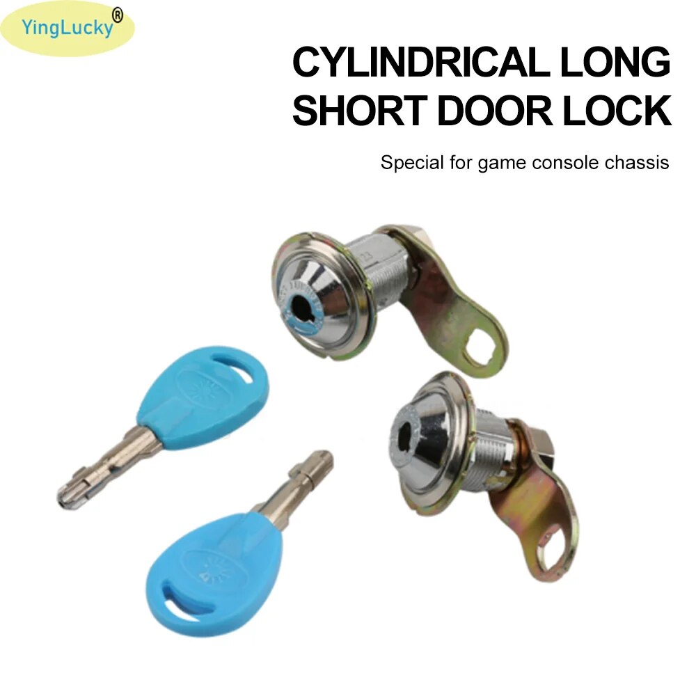 【Exclusive】 2PCs arcade lock arcade machine parts short cash door tool ...
