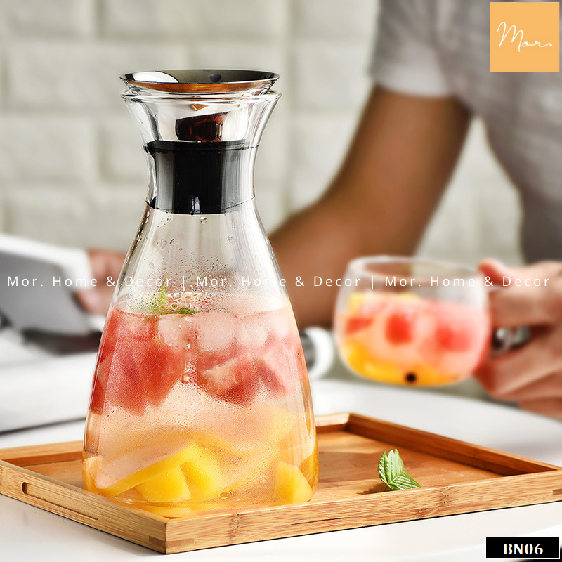 Bình nước thủy tinh chịu nhiệt cao cấp - BN06