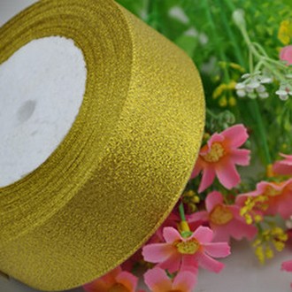 Metallic Gold and Silver Ribbon for decoration and gift wrapping