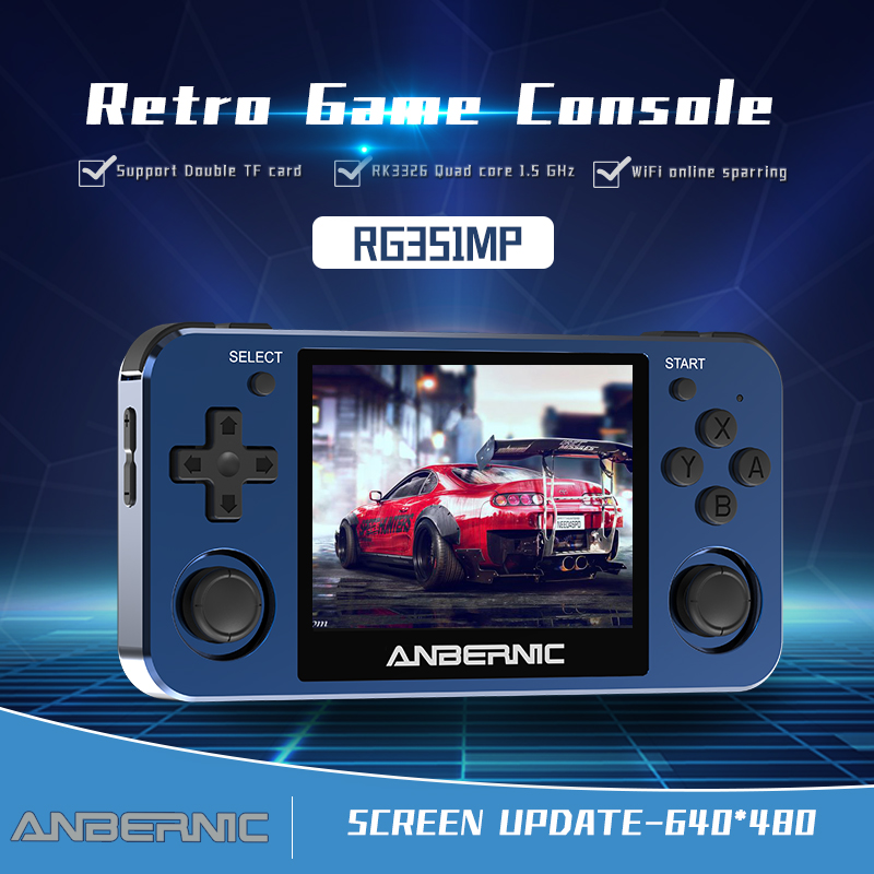 ใหม่ Anbernic RG351MP เกมคอนโซลแบบพกพาคอนโซลเกมมือถือ 3.5 นิ้วหน้าจอ ...