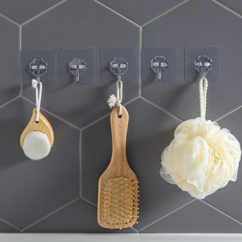 Set 5 móc dán tường siêu dính 6x6cm tiện dụng