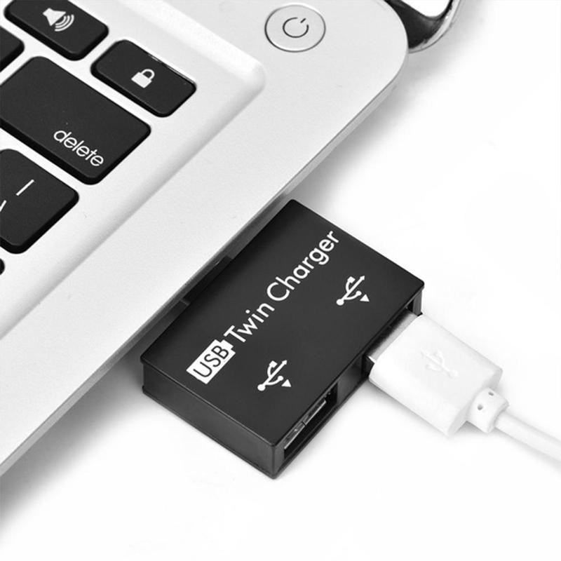 【Cost-effective】USB 2.0 Male to Twin Female Charger Dual 2 Port USB ...