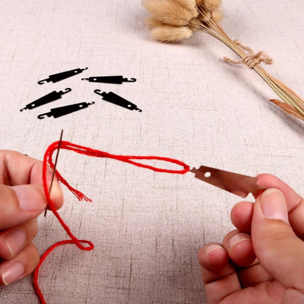 10pcs Needle Threader Cross Stitch Sewing Needle Threading Guide Device