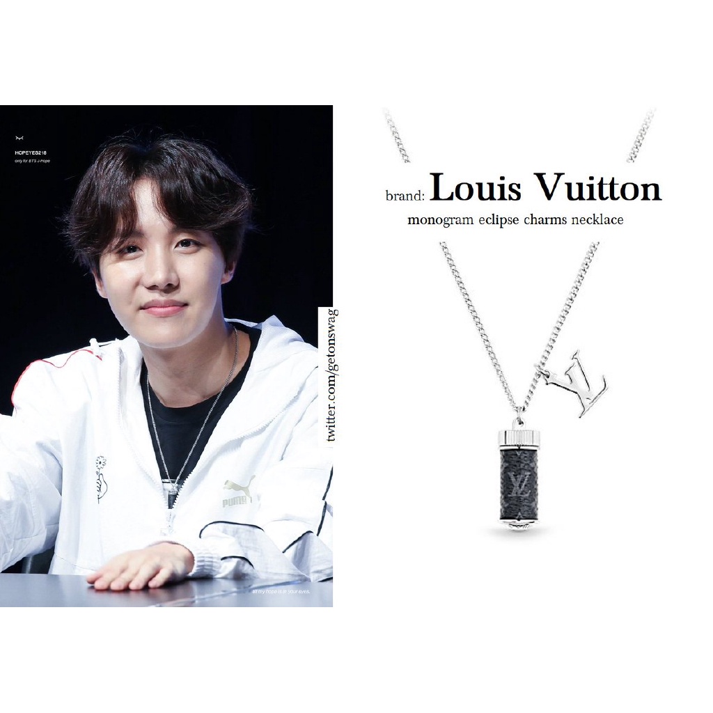 Louis Vuitton Monogram Eclipse Charms Necklace - Silver, Brass
