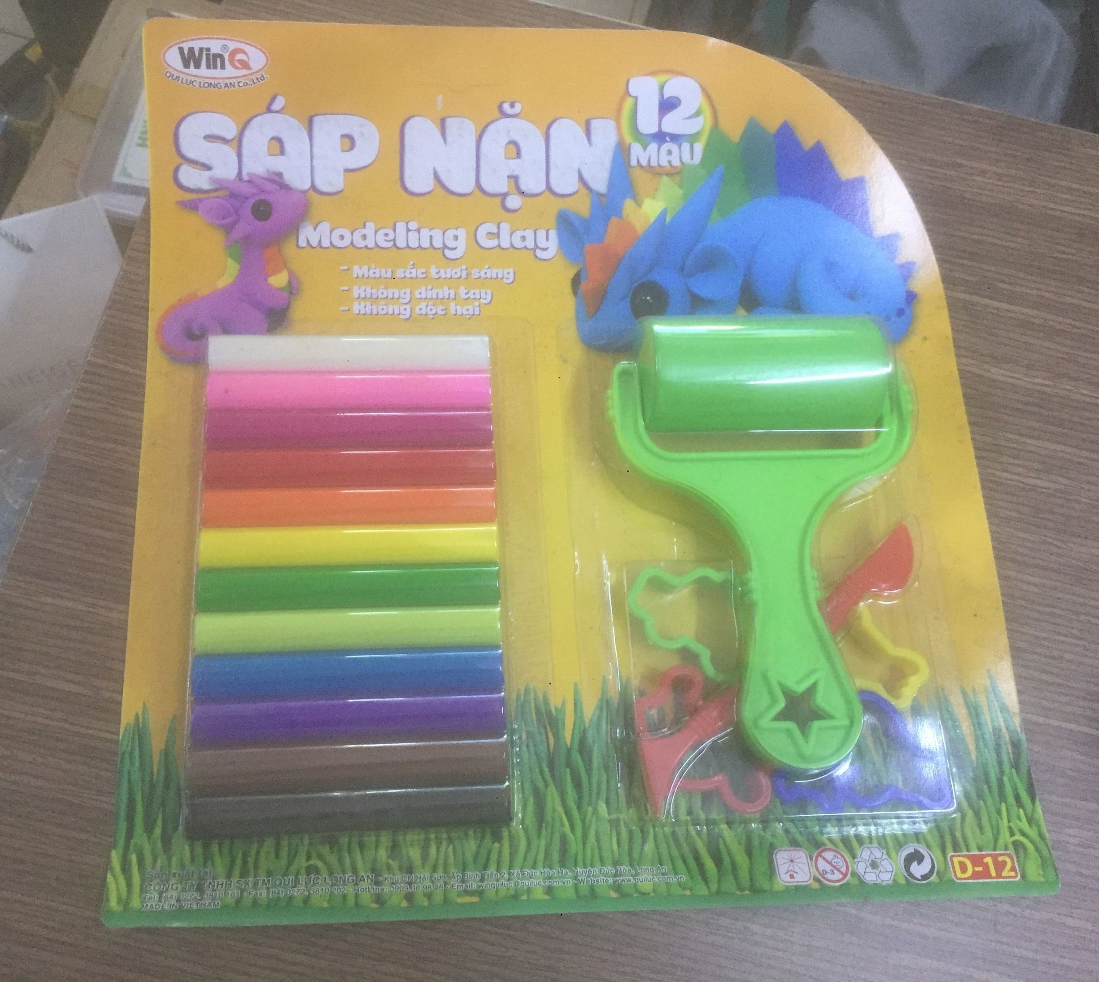 Sáp Đất Nặn 12 màu WinQ D-12