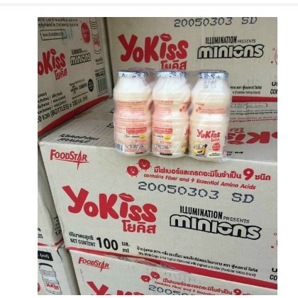 Nguyên thùng 120 chai Sữa chua uống lợi khuẩn Yokiss Thái Lan