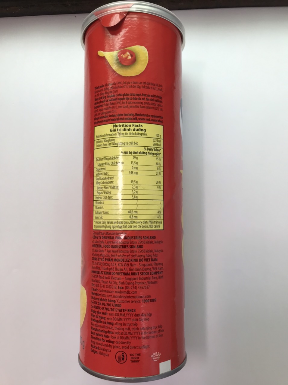 Snack Khoai Tây 90g Slide Vị Thơm Cay (Lon 90g)