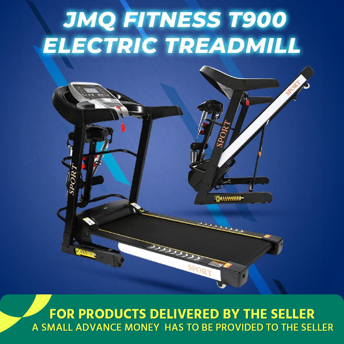 Powertech Running Machine Hot Selling Advantek fitness Hot Sales T900 Folding Running Machine ...