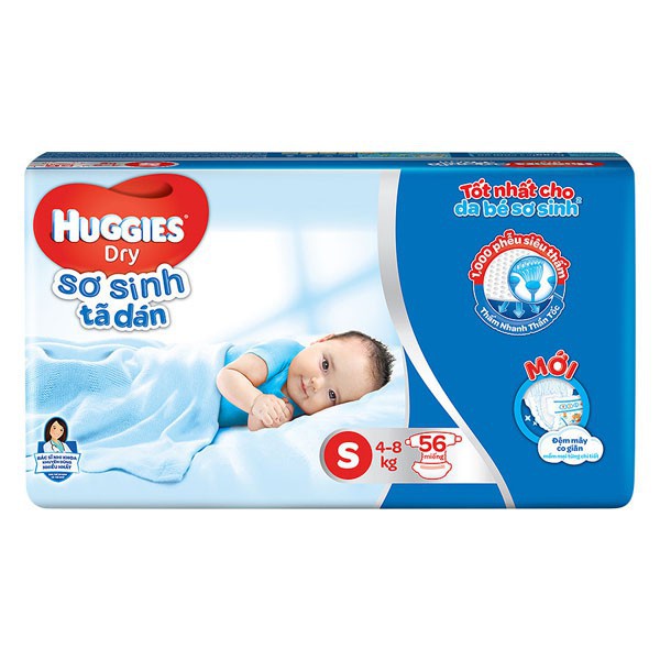 Tã dán Huggies sơ sinh Nb74/S56