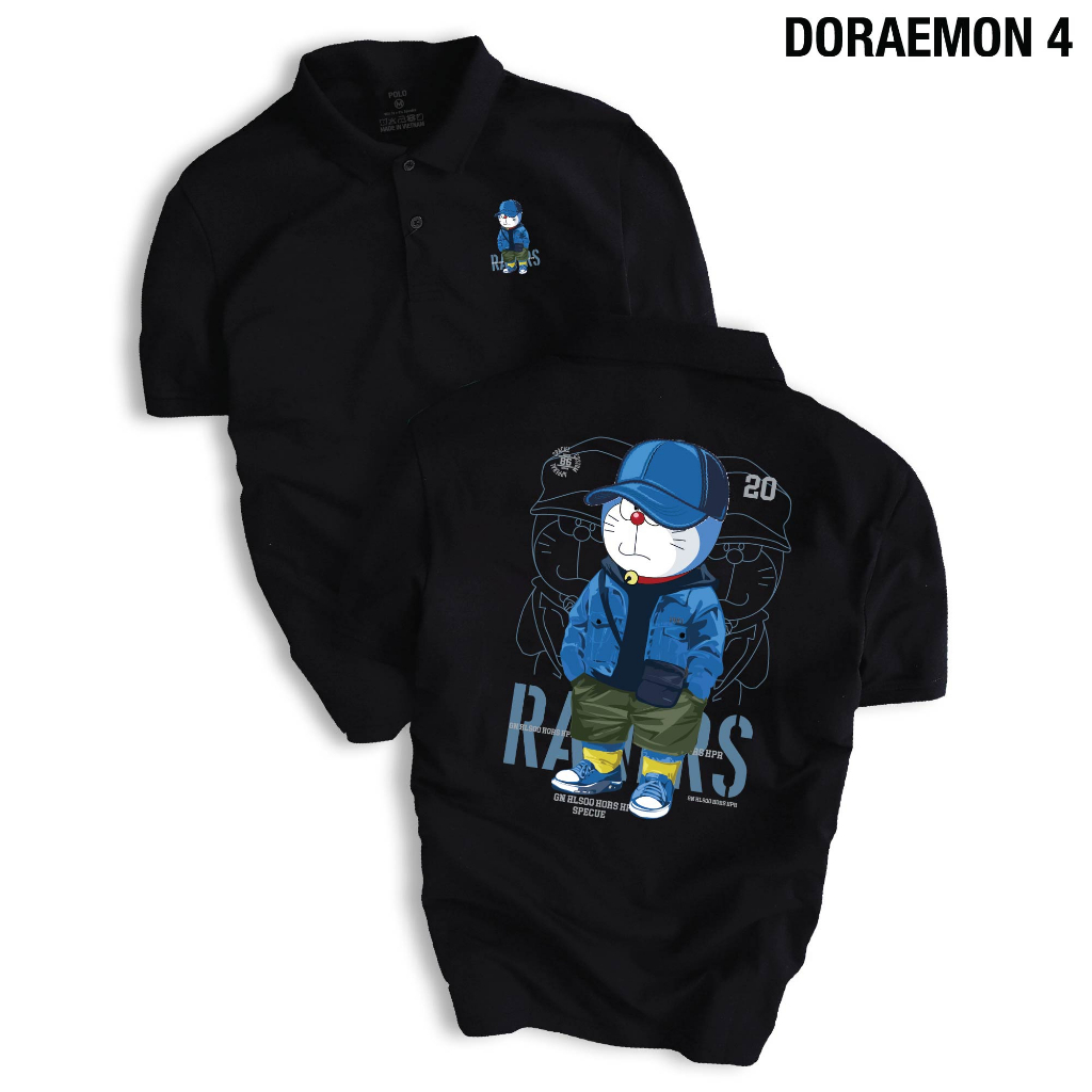 Áo POLO DORAEMON 4 cực cute, cực cool ngầu, chất liệu cao cấp, dễ dàng phối đồ, chuẩn form