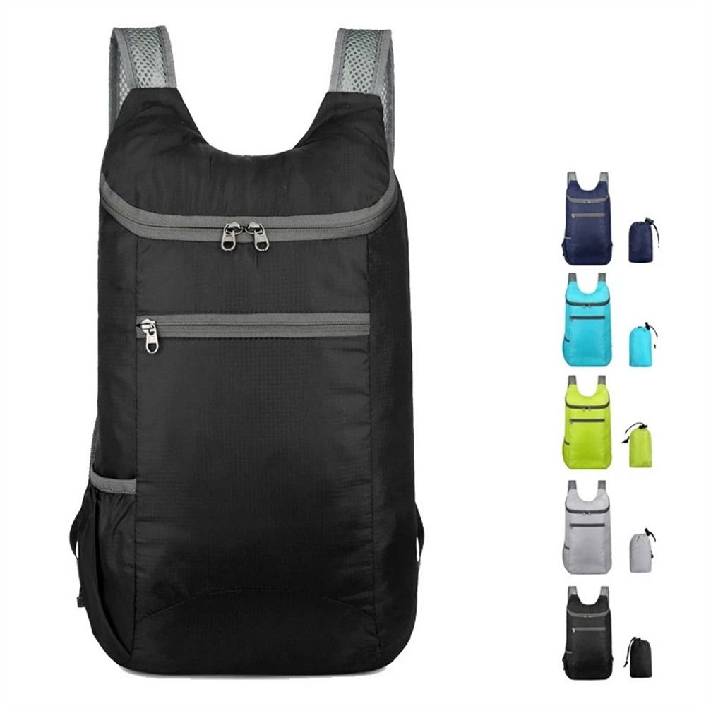 JACQU Waterproof Folding Backpack 15L Ultralight Camping Backpack Sports Backpack Foldable Travel Backpack for Hiking Cycling