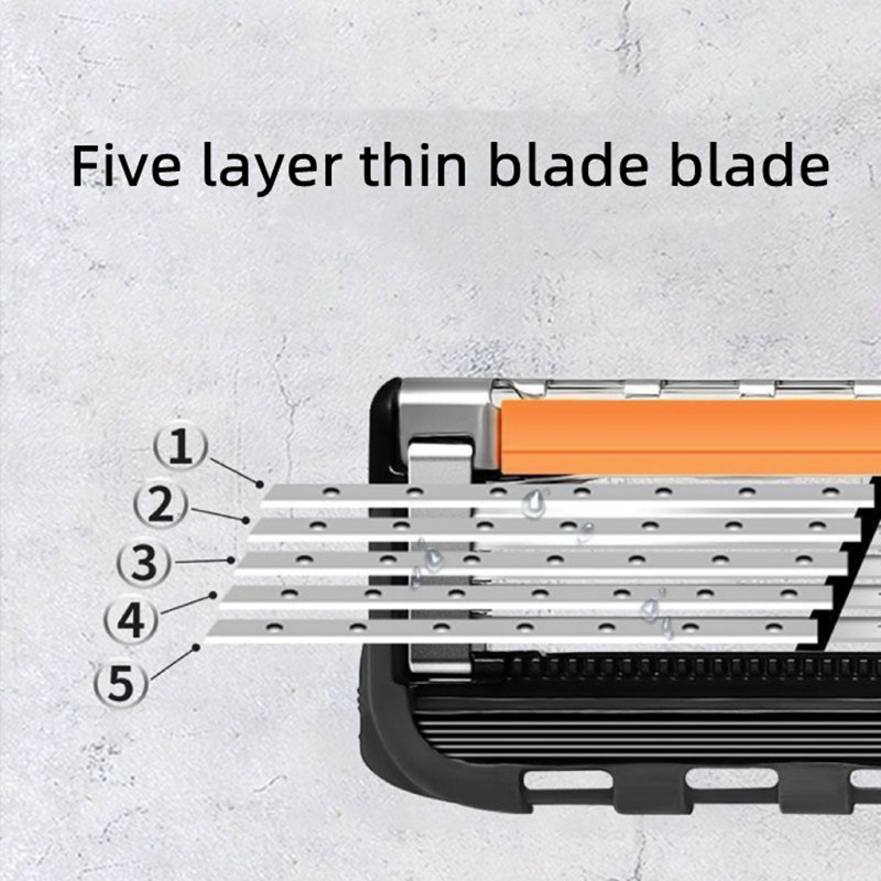 【Limited Stock Available】 4/12/24 Pcs 5-layer Men's Razor Fusion Pro ...