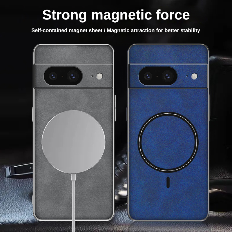 Lambskin Leather Soft Phone Case For Google Pixel 8A Google Pixel 8 Pro Pixel 7A Google Pixel 7 Pro 8 Pro Wireless Charge Shockproof Silicone Cover
