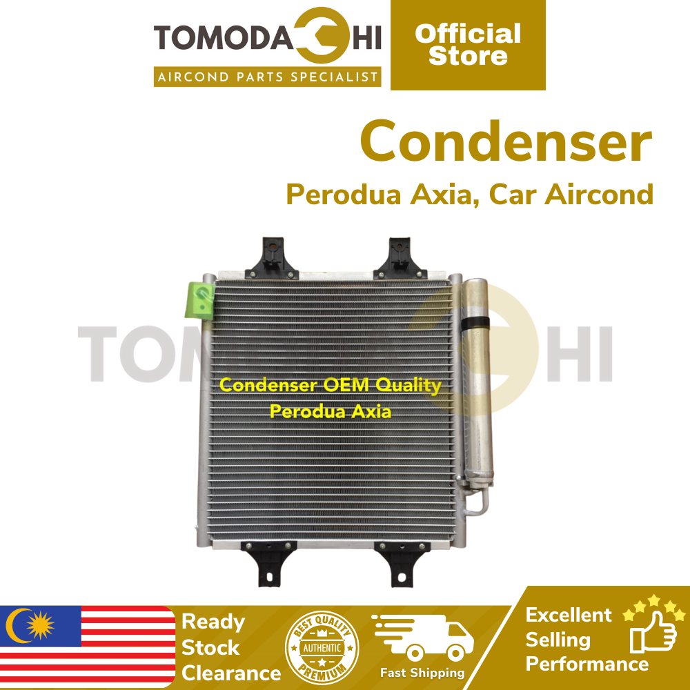 TOMODACHI Condenser Aircond Kereta Perodua Axia Sanden SD System ...