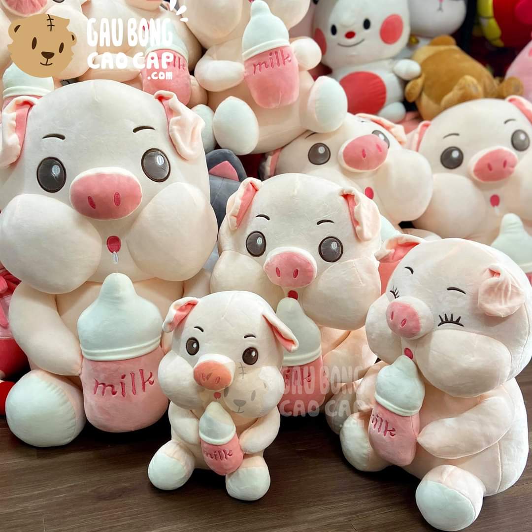 GẤU BÔNG MINISO 4 CHIỀU HEO SỮA LỚN LÔNG MỊN CAO CẤP