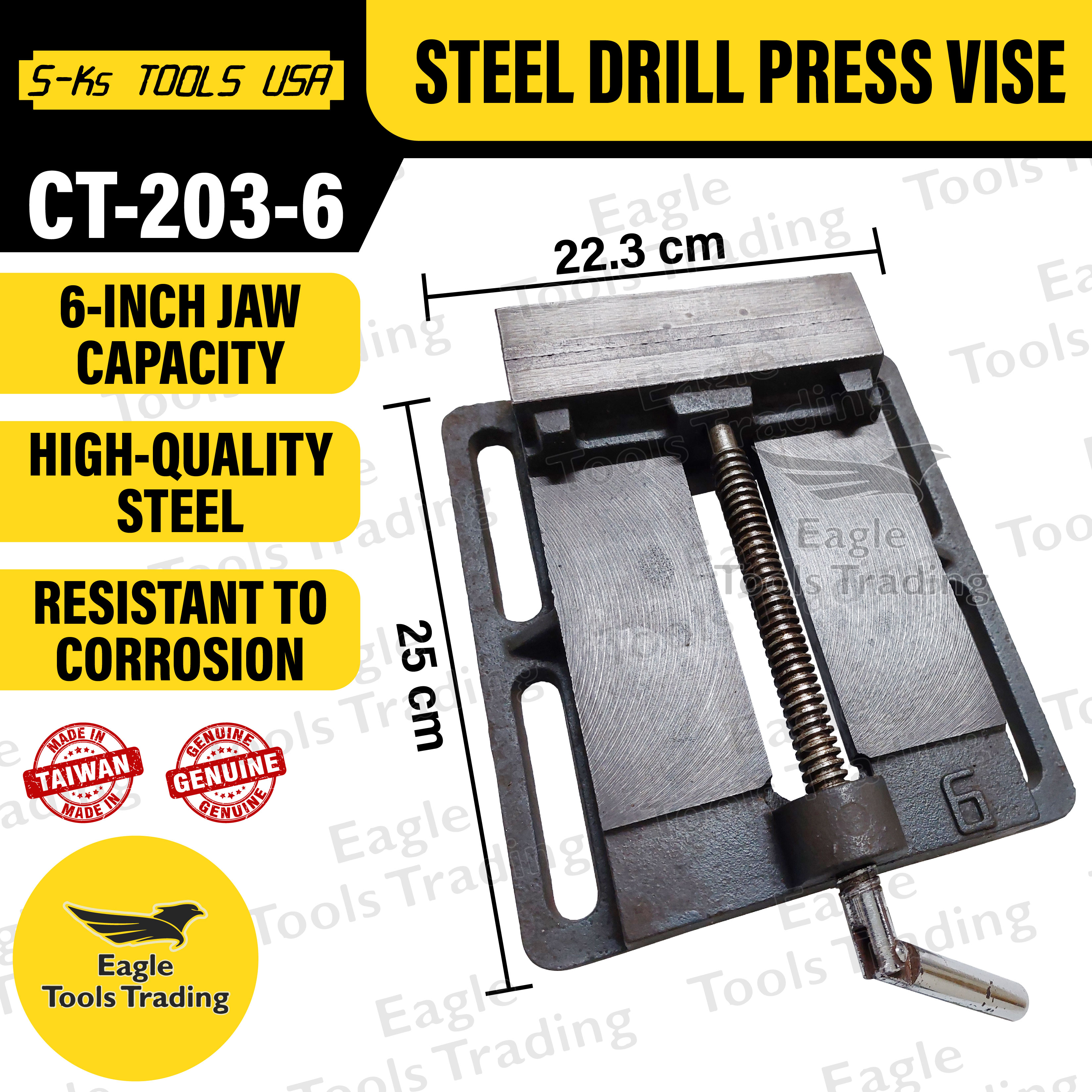 SKs Tools USA 6inch Steel Drill Press Vise CT2036 Lazada PH