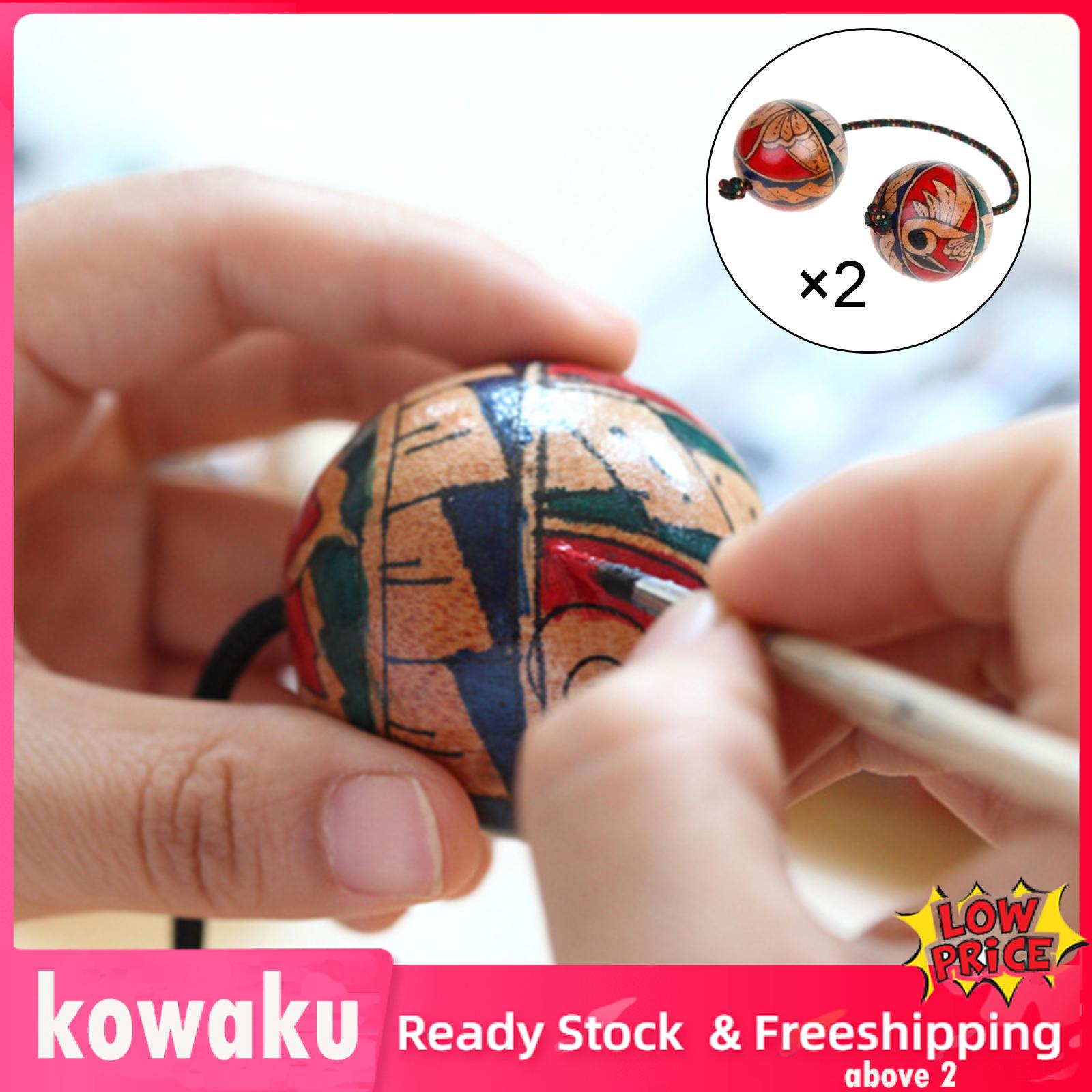 Kowaku Hand Shaker Sand Balls Music Egg Shaker African Shaker Rattle for Beach Holiday Gifts