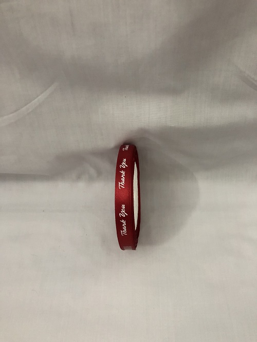 Ruy băng lụa 1 cm chữ "Thank You" đủ màu/cuộn