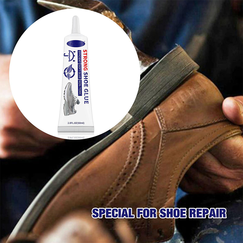 KPL 2PCS Shoe Glue Sole Repair Transparent Shoe Repair Glue Kit Waterproof  Adhesive