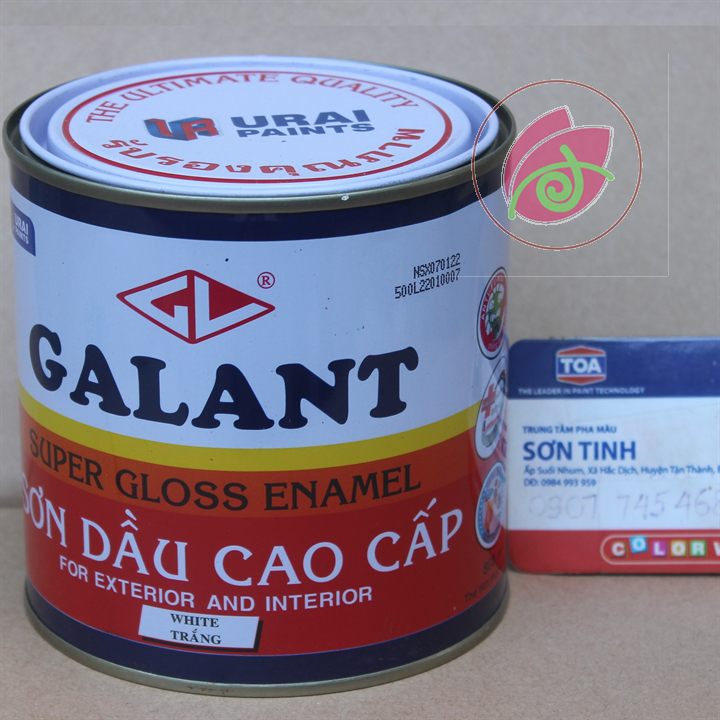 Sơn dầu galant màu TRẮNG WHITE  400ml 800ml