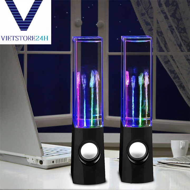 Loa nhạc nước 3d loa máy tính 2.0 nhạc nước 3d cực đẹp phun nước theo điệu nhạc hiện đại
