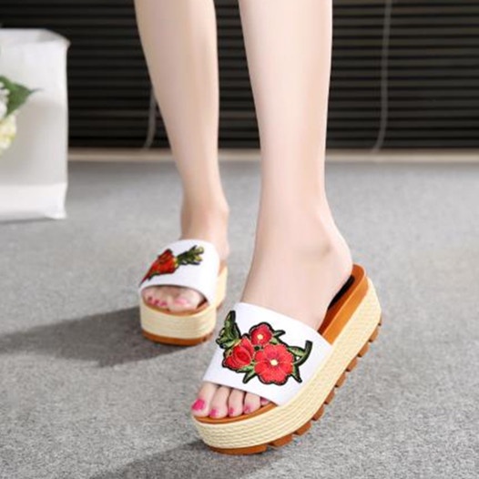Giày sandal đế xuồng cao 12cm thời trang dành cho nữ