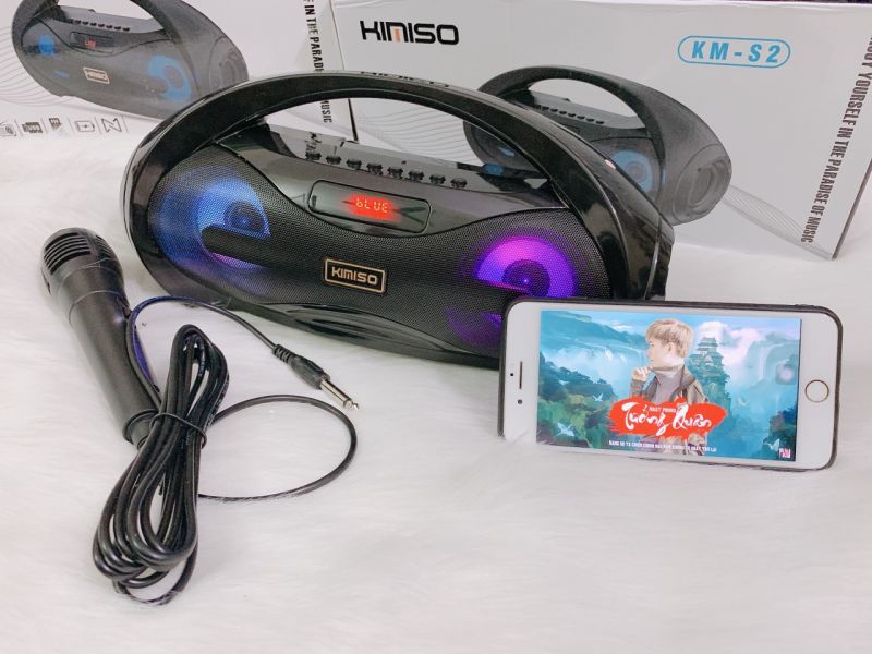 Tặng Kèm Micro Loa Bluetooth Karaoke Kimiso KMS2
