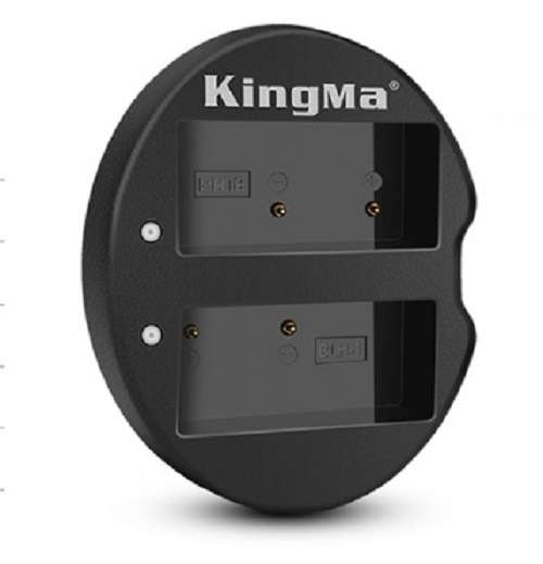 Bộ 2 pin 1 sạc đôi máy ảnh Kingma cho Olympus BLH-1
